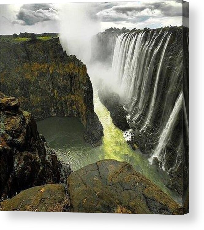 Victoria Falls Acrylic Print featuring the photograph Victoria Falls Zambia and Zimbabwe by Andy Bucaille