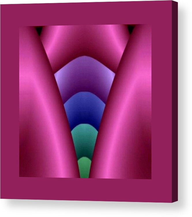  Acrylic Print featuring the digital art Violet by Mary Russell