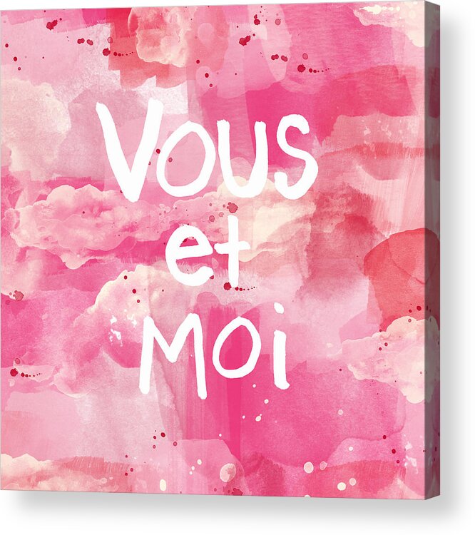 Vous Et Moi Acrylic Print featuring the painting Vous Et Moi by Linda Woods