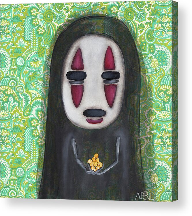 Spirited Away Acrylic Print featuring the painting Want Gold by Abril Andrade