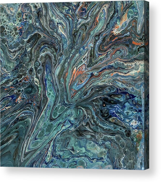 Acrylic Acrylic Print featuring the painting Washed Away by Teresa Wilson