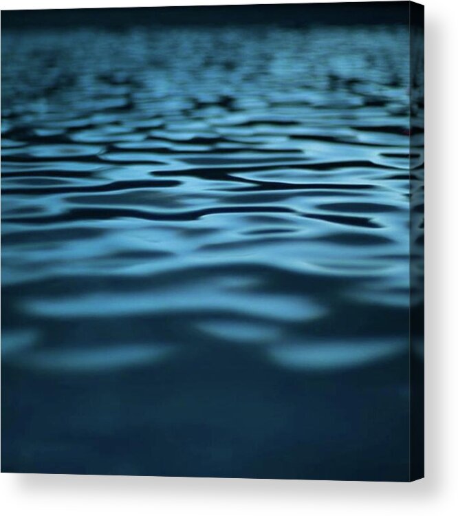 Water Acrylic Print featuring the photograph Water Like Silk by Aleck Cartwright