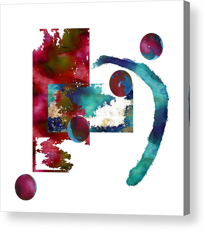 Watercolor Acrylic Print featuring the painting Watercolor Abstract 2 by Kandy Hurley