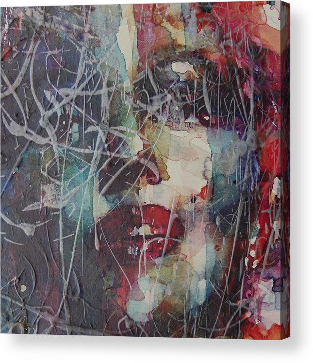 Marilyn Monroe Acrylic Print featuring the painting Web Of Deceit by Paul Lovering