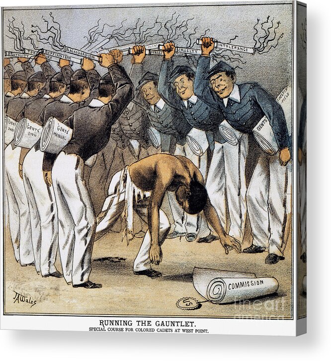 1880 Acrylic Print featuring the photograph West Point Cartoon, 1880 by Granger