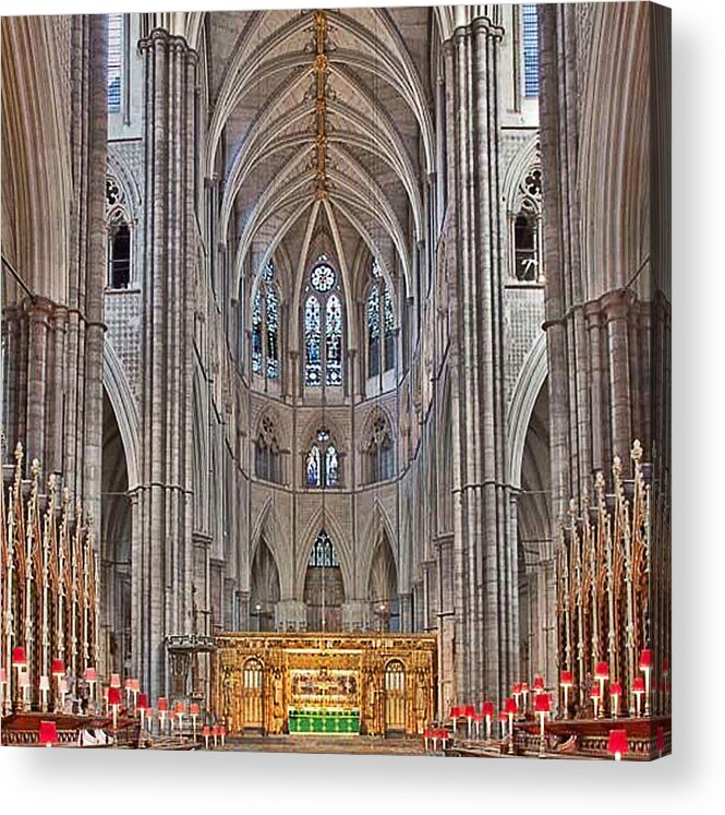 Westminster Abbey Acrylic Print featuring the photograph Westminster Abbey by Digital Art Cafe
