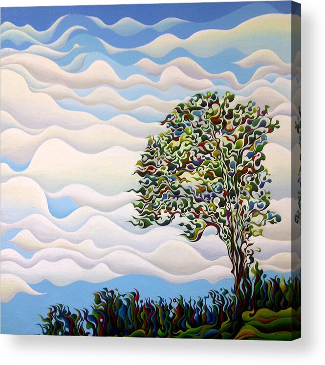 West Acrylic Print featuring the painting Westward Yearning Tree by Amy Ferrari