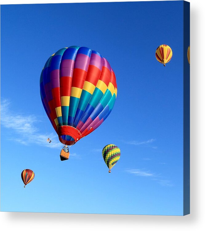Whimsical Balloons Acrylic Print featuring the photograph Whimsical balloons by Lynn Hopwood
