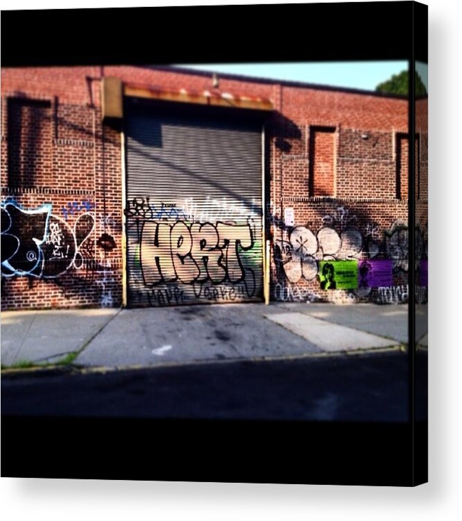 Picture Acrylic Print featuring the photograph Williamsburg Street Art.. #pic #pics by Michelle Rogers