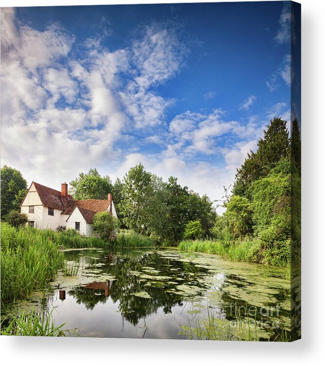 Willy Lott's House Acrylic Print featuring the photograph Willy Lott's House Flatford Mill by Colin and Linda McKie