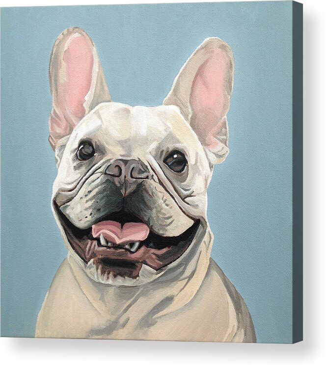 Dog Acrylic Print featuring the painting Winston by Nathan Rhoads