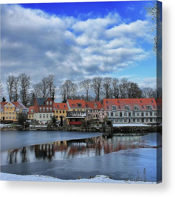 Denmark Acrylic Print featuring the photograph Wintry Nyborg by Ingrid Dendievel