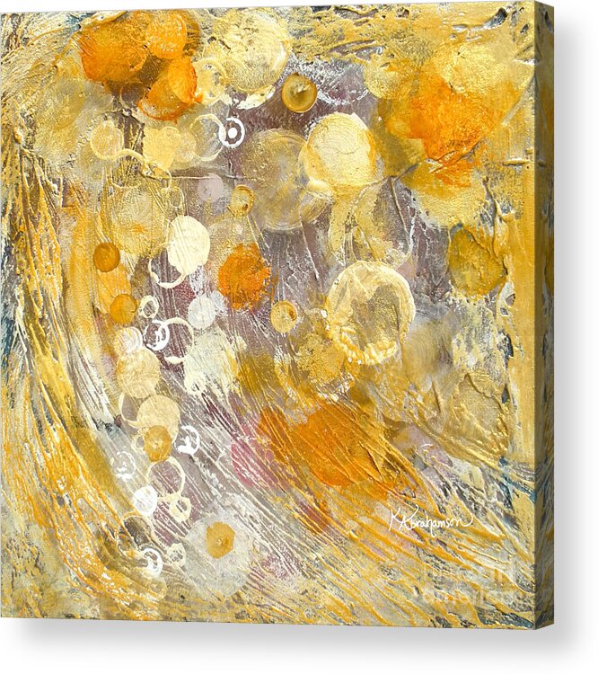 Abstract Acrylic Print featuring the painting Wish by Kristen Abrahamson