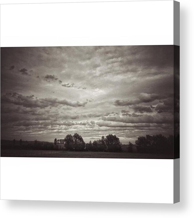 Cloudscape Acrylic Print featuring the photograph Wolken über Mir 
#wolken #cloudscape by Mandy Tabatt