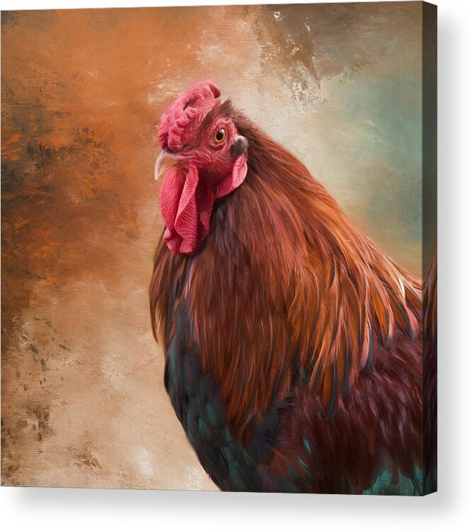 Rooster Acrylic Print featuring the photograph Year of The Rooster 2017 by Robin-Lee Vieira