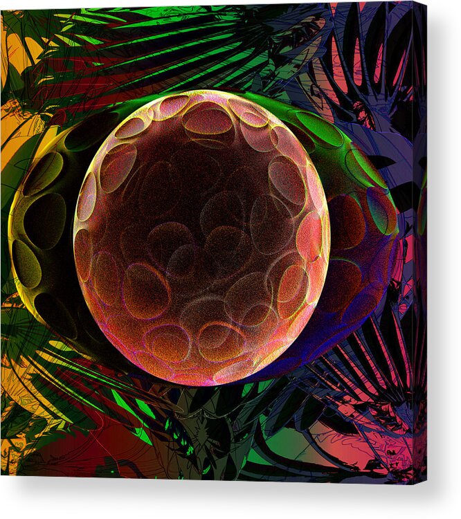 Cell Acrylic Print featuring the digital art Zygote #1 by Chas Hauxby