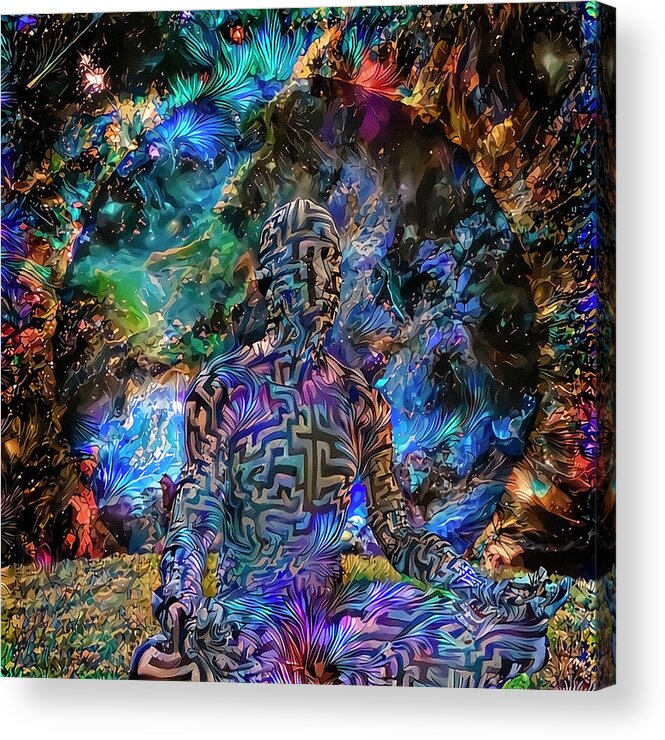 3d Rendering Acrylic Print featuring the digital art Balance #1 by Bruce Rolff