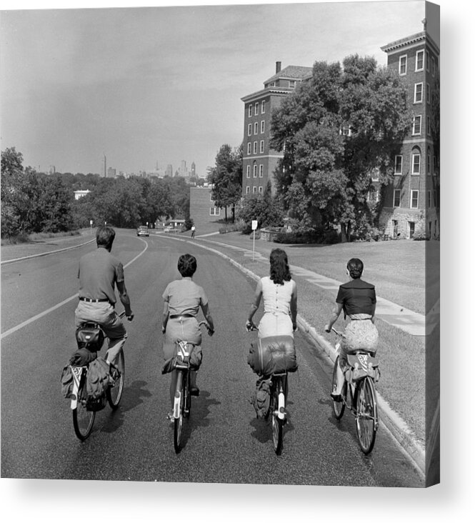 People Acrylic Print featuring the photograph Cycling Trip #1 by Orlando