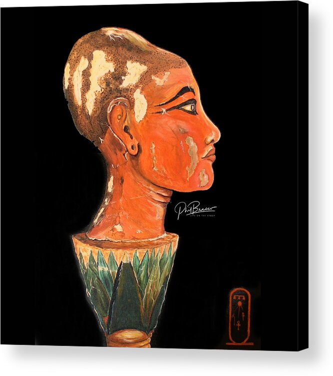 Oil On Canvas Acrylic Print featuring the painting King Tut - the Boy King #2 by Philip And Robbie Bracco