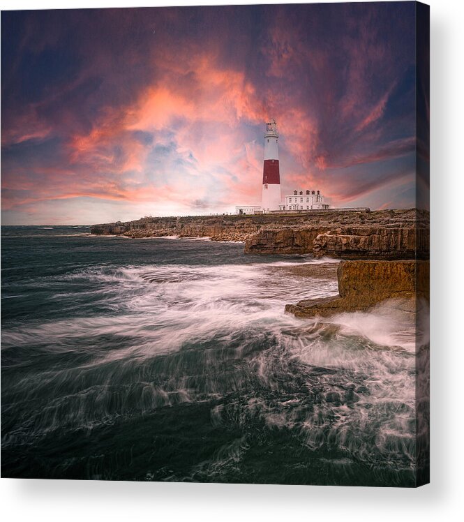  Acrylic Print featuring the photograph Portland Bill Lighthouse #1 by Jean Vandijck