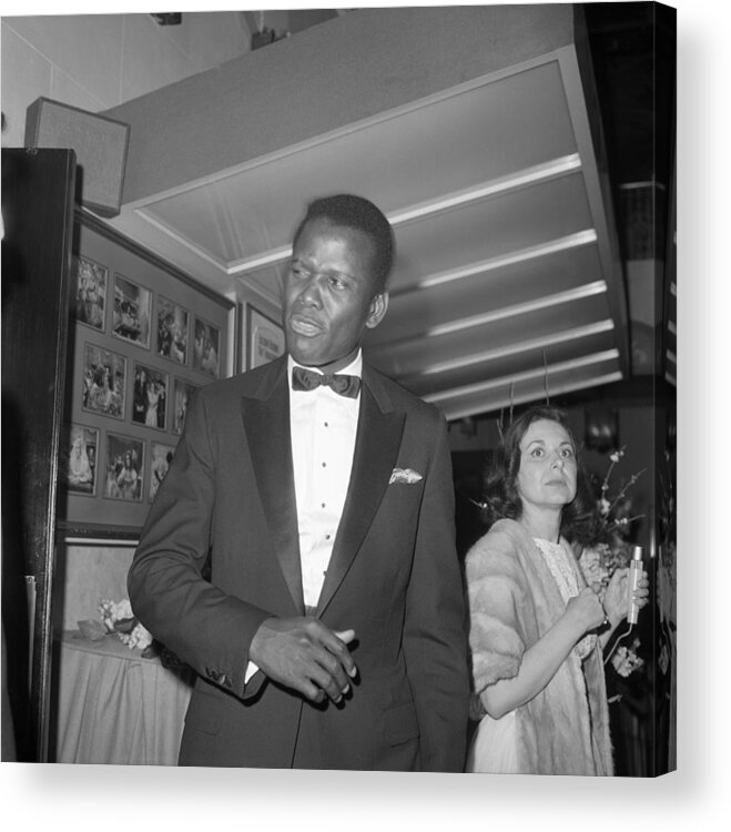 Director Acrylic Print featuring the photograph Sidney Poitier At The Oscars #1 by Michael Ochs Archives
