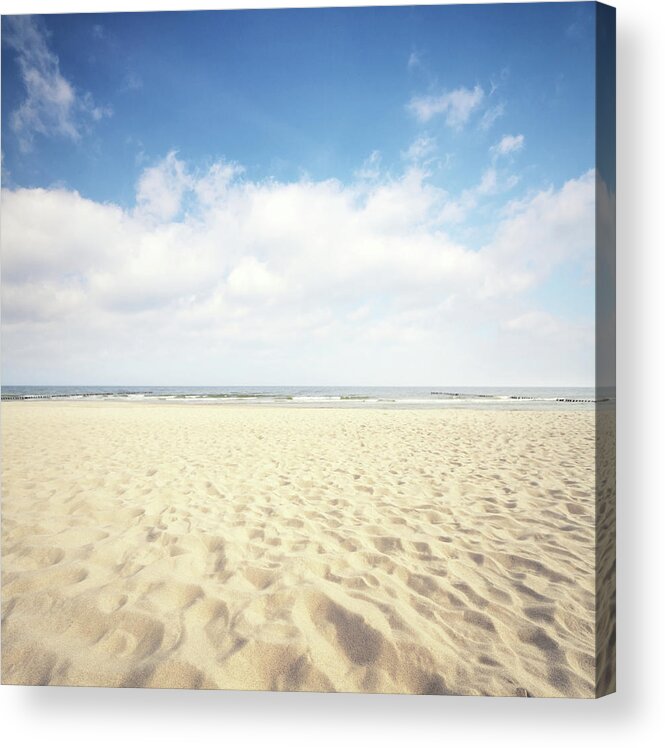 Scenics Acrylic Print featuring the photograph Silent Beach At The Baltic Sea #1 by Rike 