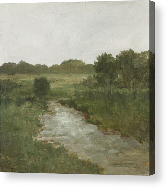 Landscapes Acrylic Print featuring the painting Tranquil Fen II #1 by Ethan Harper