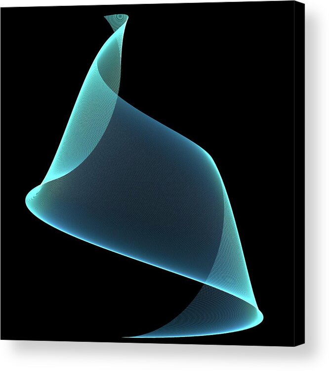 Natural Pattern Acrylic Print featuring the digital art Wave Pattern #1 by Pasieka
