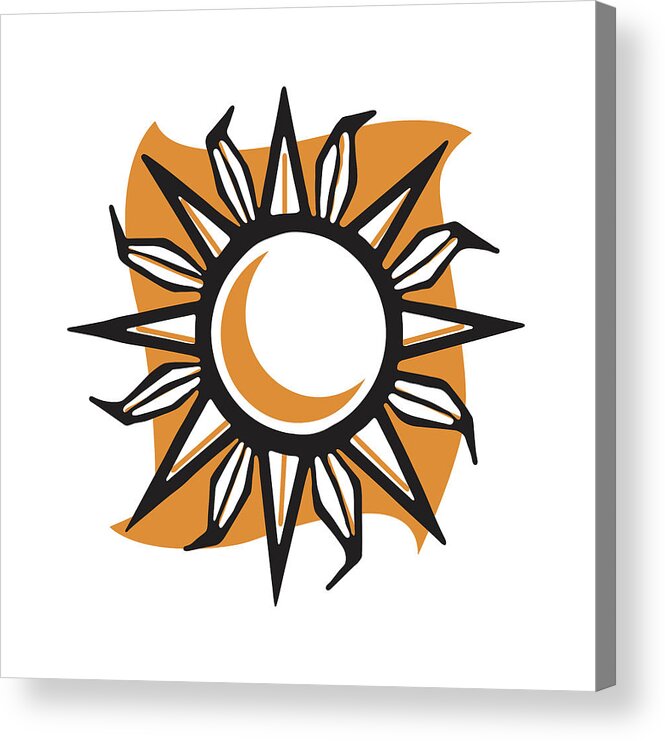 Bright Acrylic Print featuring the drawing Sun #138 by CSA Images
