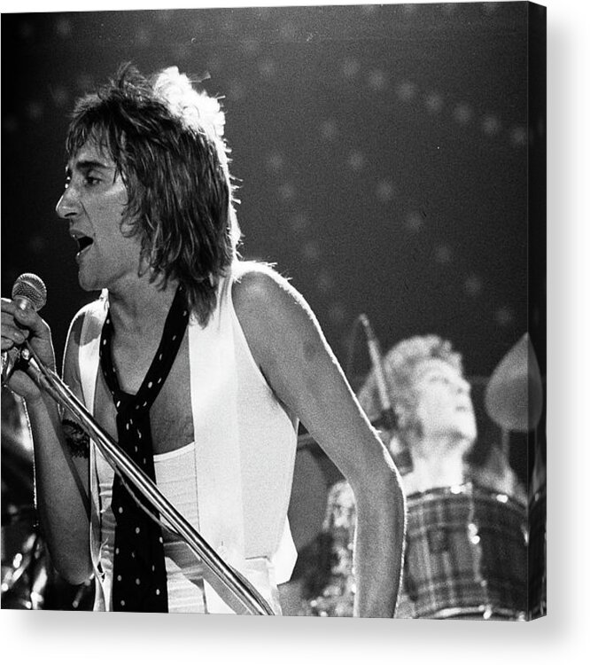 Rod Stewart Acrylic Print featuring the photograph Faces Live At Lewisham Odeon #2 by Erica Echenberg