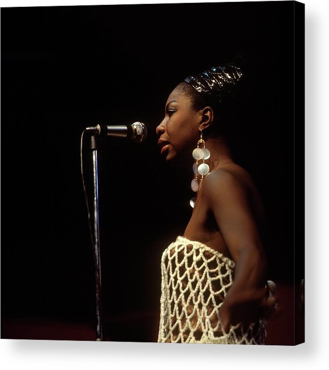 Nina Simone Acrylic Print featuring the photograph Photo Of Nina Simone #3 by David Redfern