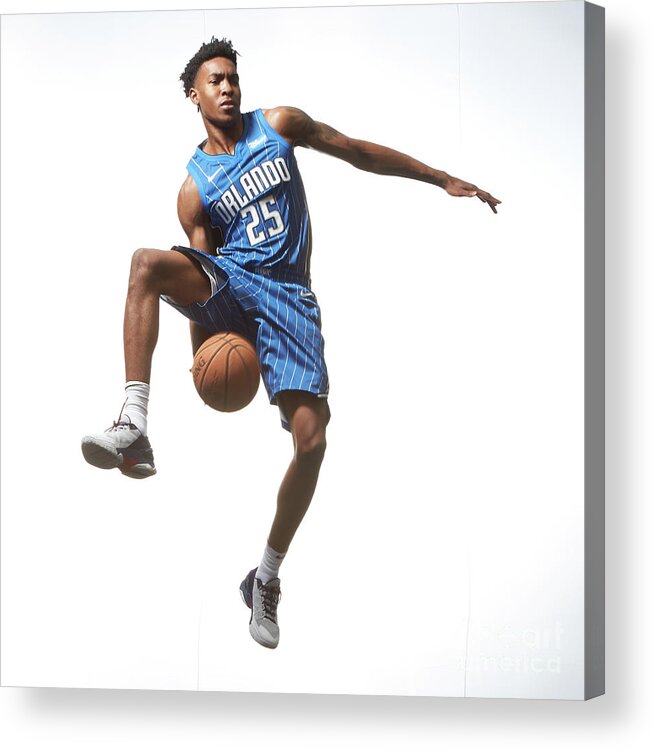 Nba Pro Basketball Acrylic Print featuring the photograph Rookie Photo Shoot 2017 by Nathaniel S. Butler