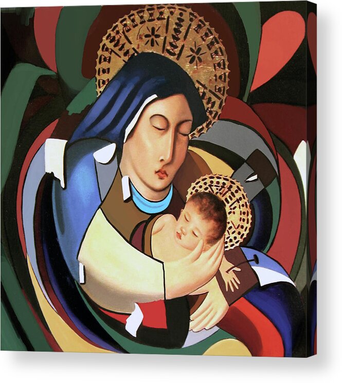 God Art Acrylic Print featuring the painting A Savior Is Born by Anthony Falbo
