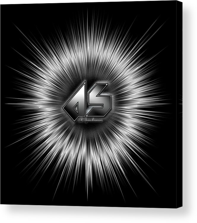 A-synchronous Acrylic Print featuring the digital art A-Synchronous Star Flare by Rolando Burbon