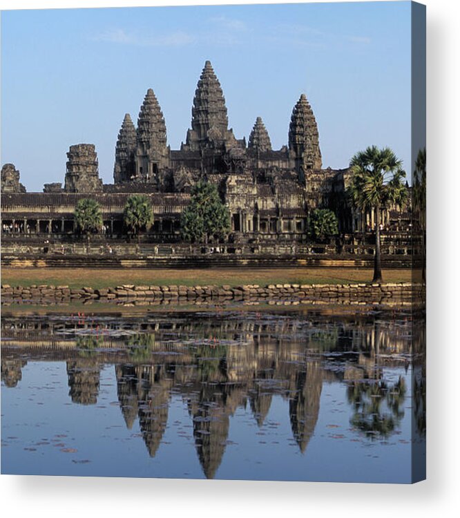 Cambodian Culture Acrylic Print featuring the photograph Angkor Wat, Cambodia by James Gritz
