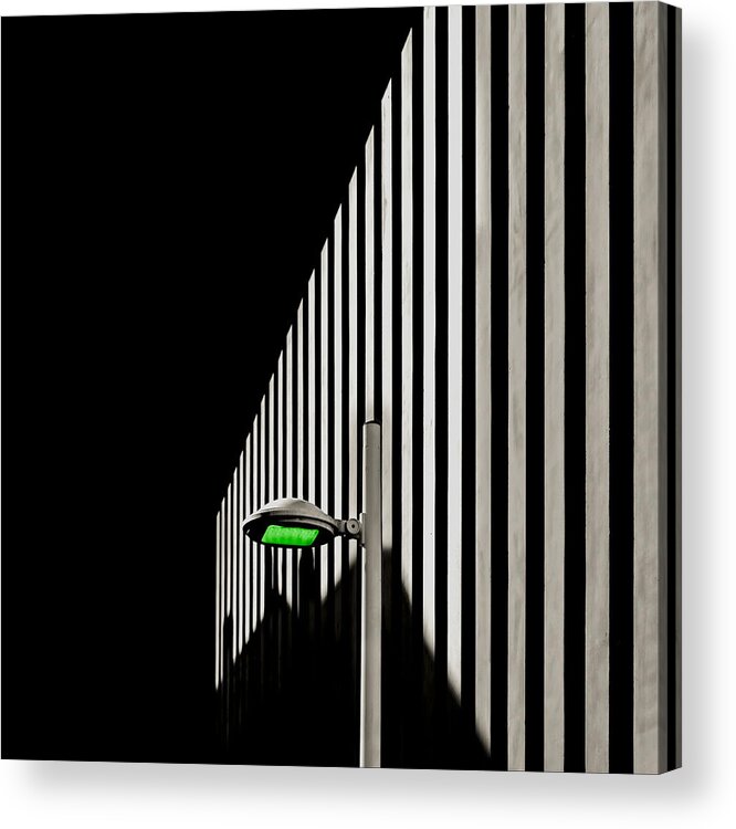 Architecture Acrylic Print featuring the photograph Architecture Green by Christian Marcel