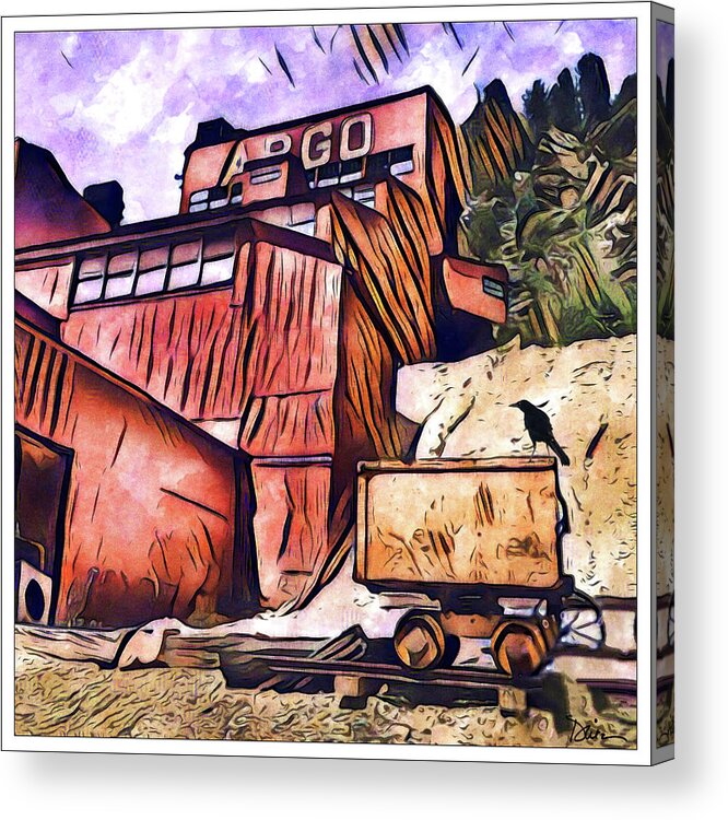 Gold Mine Acrylic Print featuring the photograph Argo Mine in Idaho Springs Colorado by Peggy Dietz