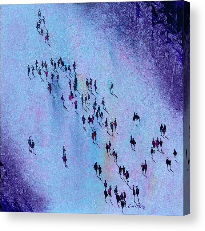 Arrival Acrylic Print featuring the painting Arrival by Neil McBride