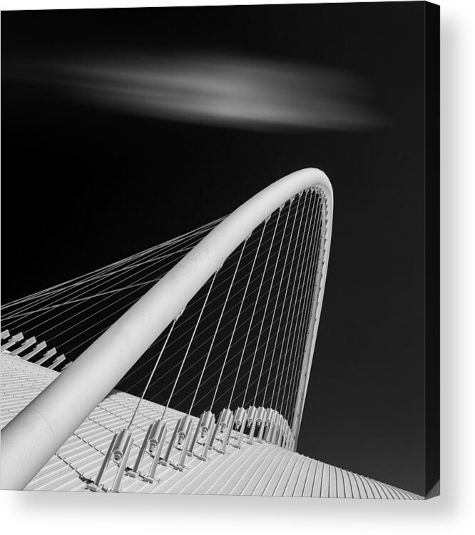 Infrared Acrylic Print featuring the photograph Athens Olympic Stadium Ir by George Digalakis