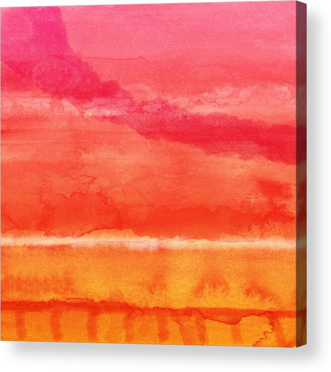 Abstract Acrylic Print featuring the painting Awakened 5 - Art by Linda Woods by Linda Woods