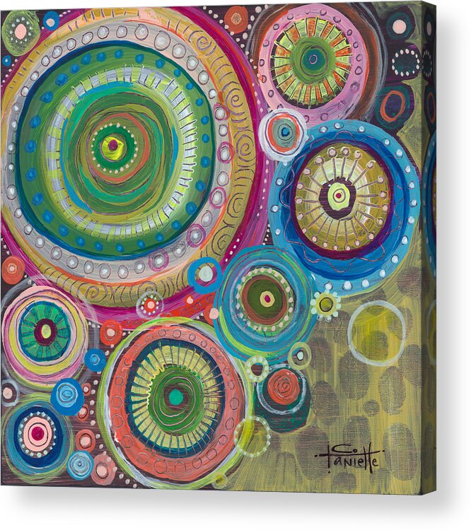 Balance Acrylic Print featuring the painting Celebrate Chaos by Tanielle Childers