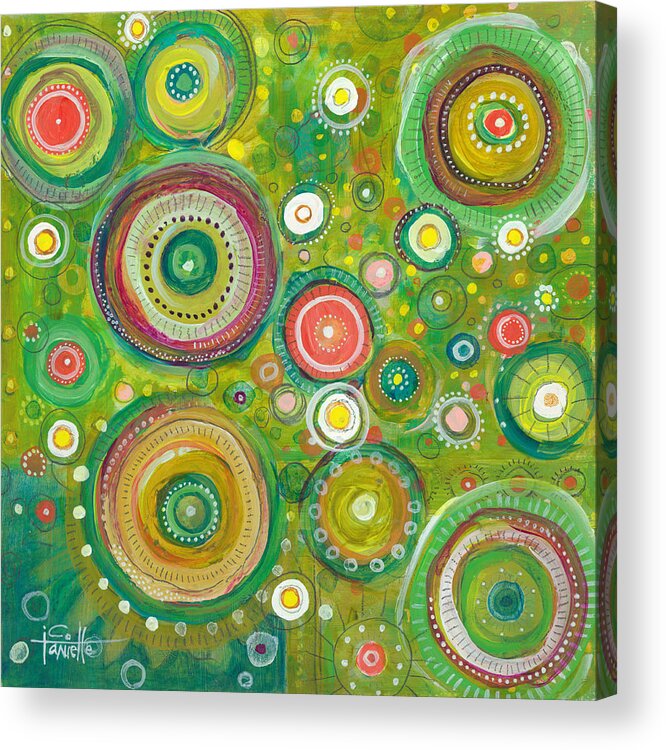 Beautiful Chaos Acrylic Print featuring the painting Beautiful Chaos by Tanielle Childers