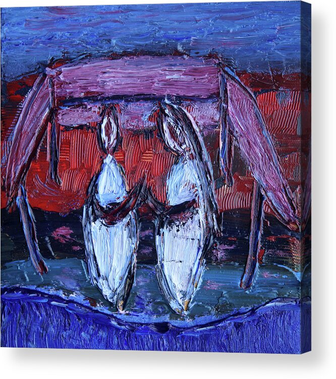 Jewish Acrylic Print featuring the painting Beginning of Journey Together by Vadim Levin
