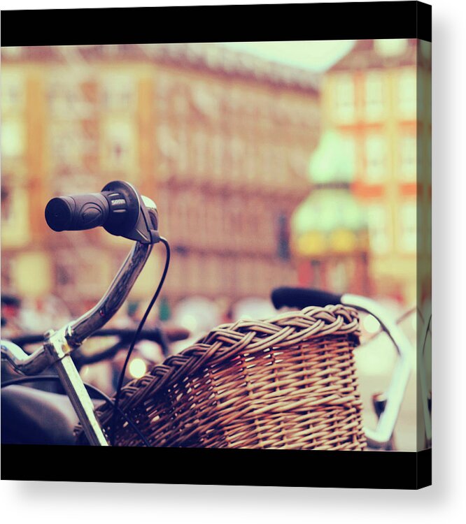 Copenhagen Acrylic Print featuring the photograph Bike by Julia Davila-lampe