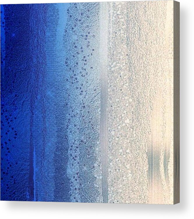 Blue Acrylic Print featuring the digital art Blue And Silver by J Richey