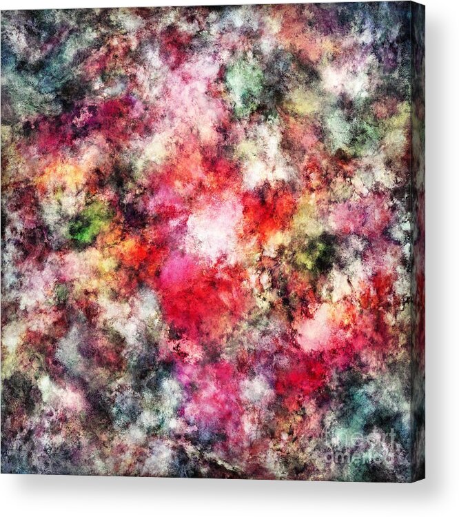 Soft Acrylic Print featuring the digital art Blush by Keith Mills