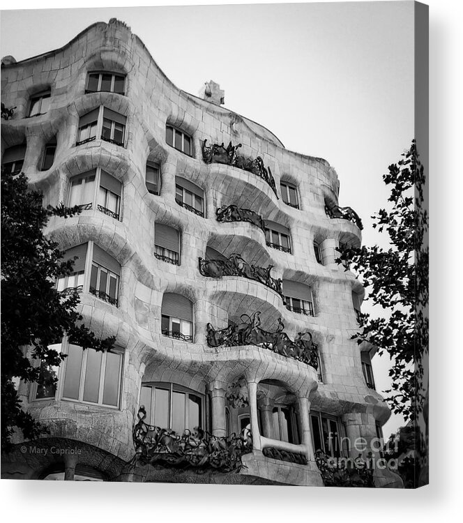 Casa Mila Acrylic Print featuring the photograph Casa Mila by Mary Capriole