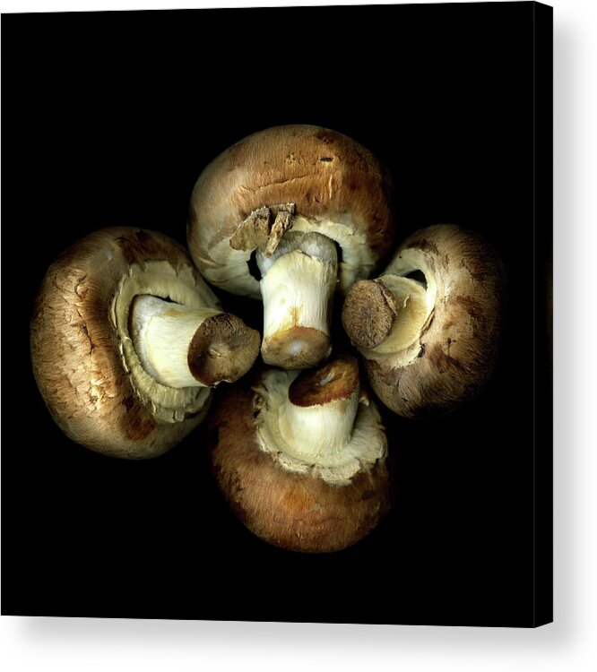 Edible Mushroom Acrylic Print featuring the photograph Chestnut Mushrooms by Photograph By Magda Indigo