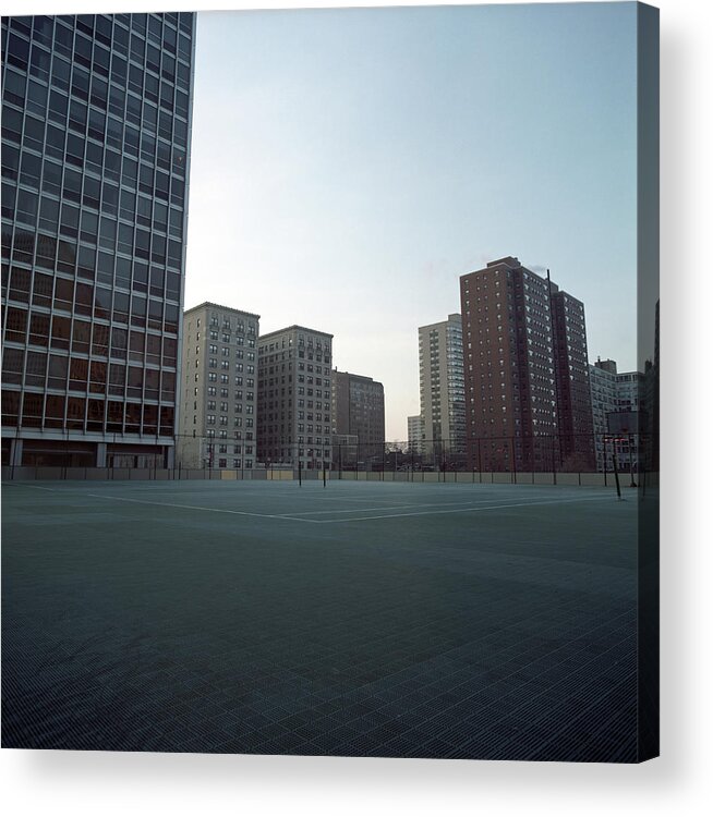 Tennis Acrylic Print featuring the photograph Chicago Tennis Courts by Peter Baker