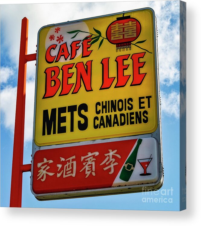 Canada Acrylic Print featuring the photograph Chinois et Canadiens by Lenore Locken